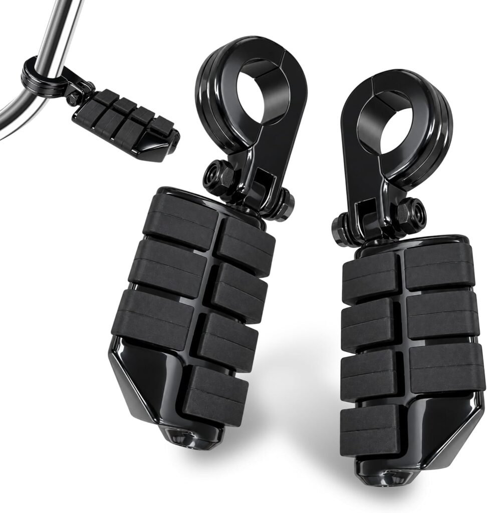 Adjustable 1.25" Highway Footpegs - Black